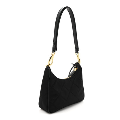 Prada Re-Nylon Saffiano Quilted Mini Re-Edition 1995 Chaine Shoulder Bag Black 3 of 9