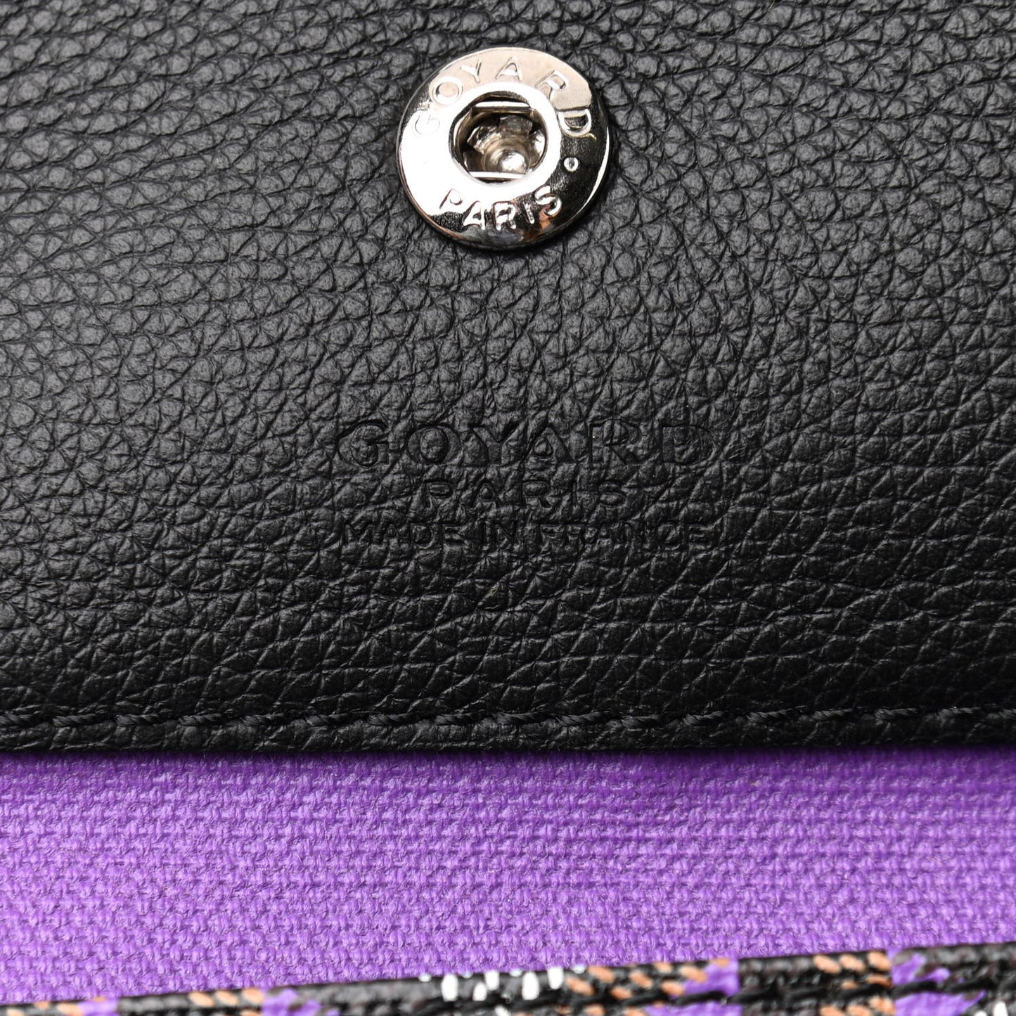 Goyardine Saint Louis Claire Voie PM Black Violet