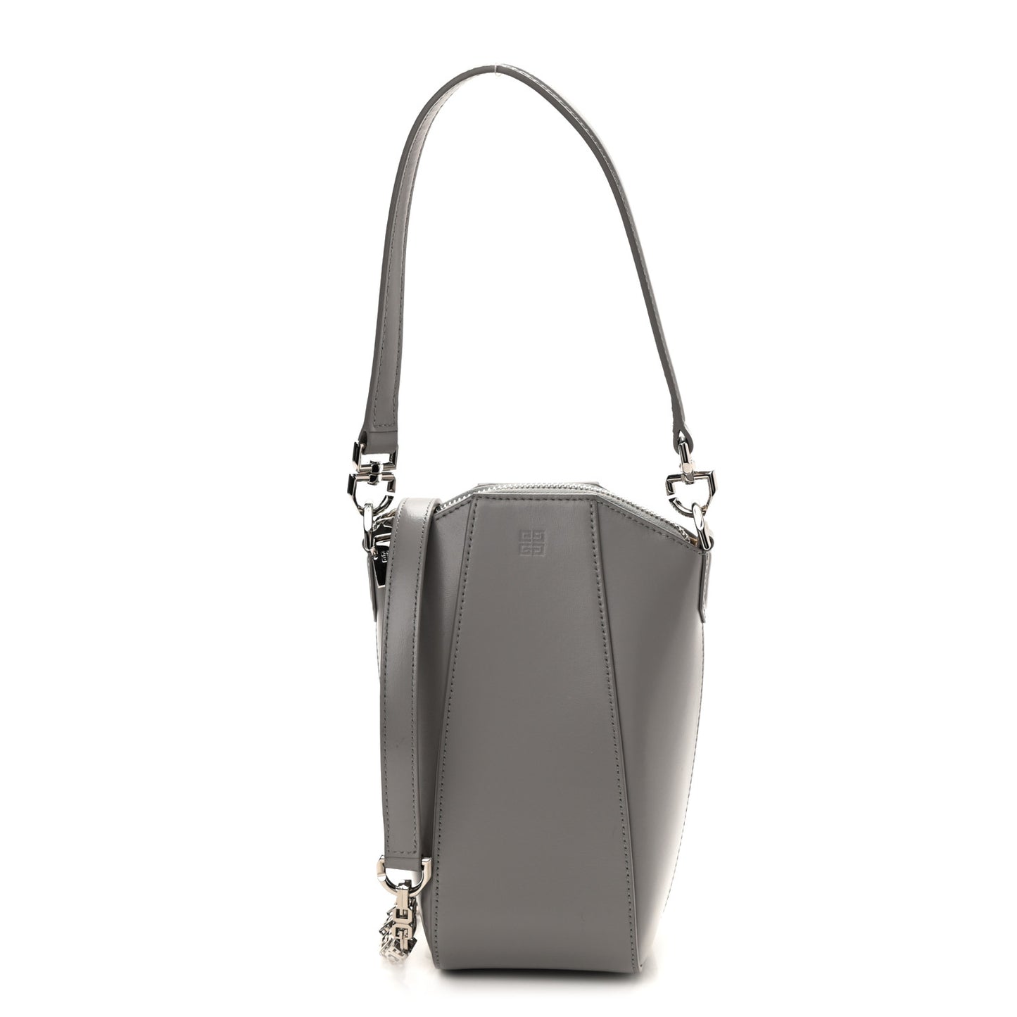 Calfskin Mini Vertical Antigona Grey