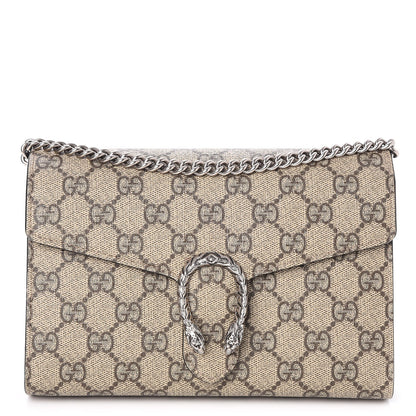 Gucci GG Supreme Monogram Mini Dionysus Chain Wallet Beige Black 1 of 8