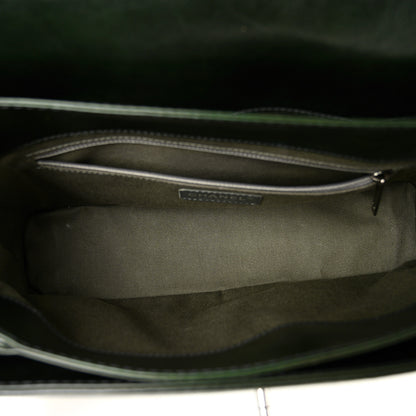 Chanel Calfskin Flap Bag Dark Green 5 of 11