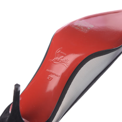 Christian Louboutin Veau Velours Rete Galativi 70 Pumps 37 Black 9 of 10