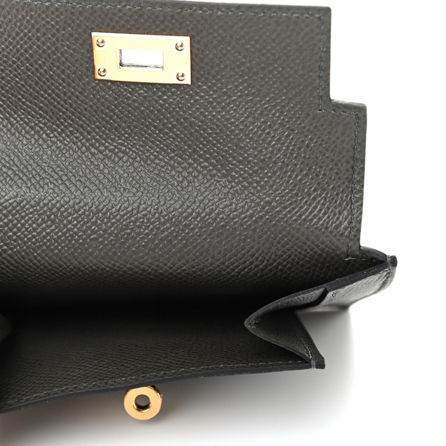 Epsom Kelly Pocket Compact Wallet Vert De Gris