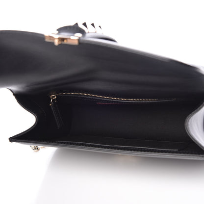 Valentino Garavani Vitello Medium Glam Lock Rockstud Flap Black 5 of 6