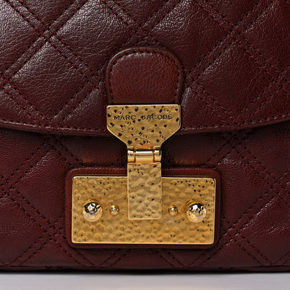 Marc Jacobs Lacquered Lambskin Baroque The Medium Single Flap Bordeaux 7 of 11