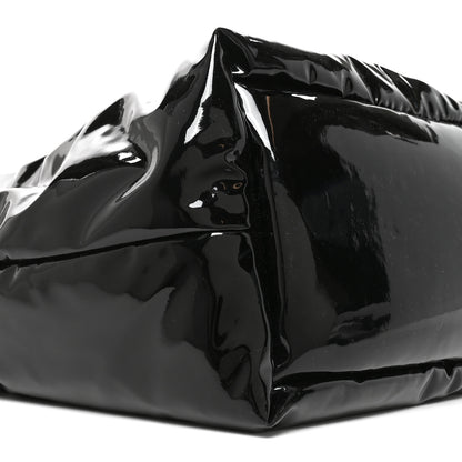 Saint Laurent Patent Wide Puffer Maxi Tote Black 8 of 9