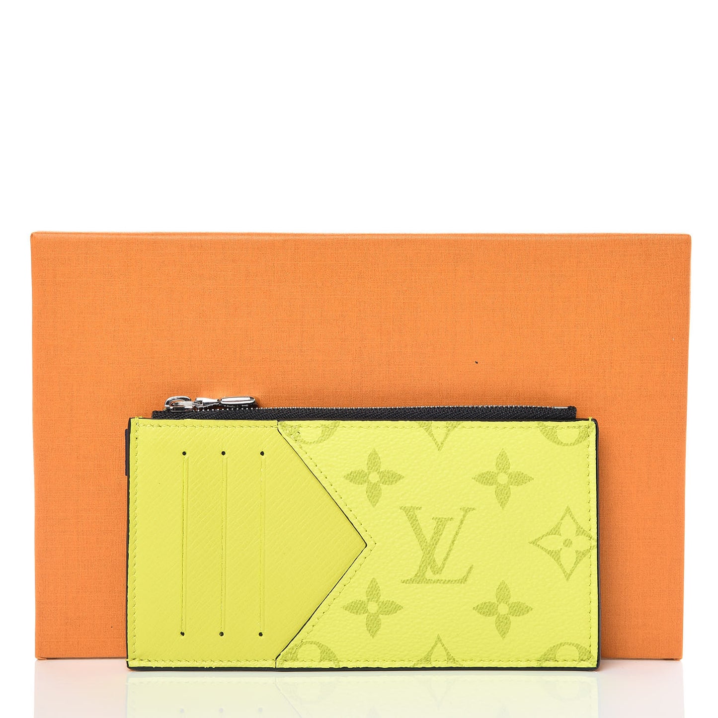 Monogram Taiga Coin Card Holder Yellow