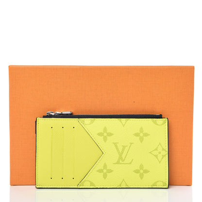 Louis Vuitton Monogram Taiga Coin Card Holder Yellow 7 of 7