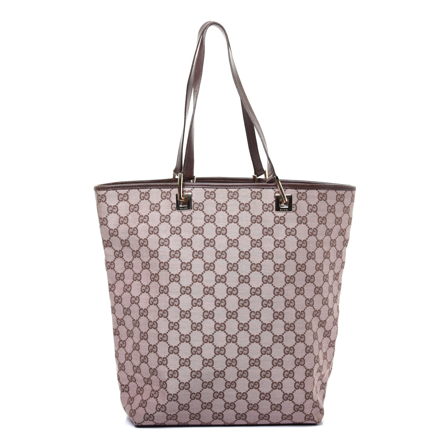 Monogram Large Bucket Tote Dark Brown