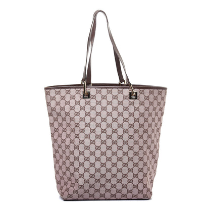 Gucci Monogram Large Bucket Tote Dark Brown 1 of 10