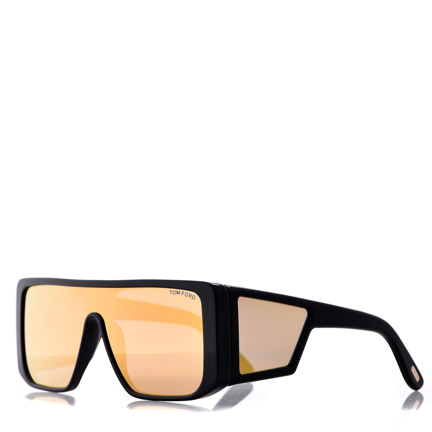 Tom Ford Square Atticus Sunglasses TF710 Black Gold 1 of 8