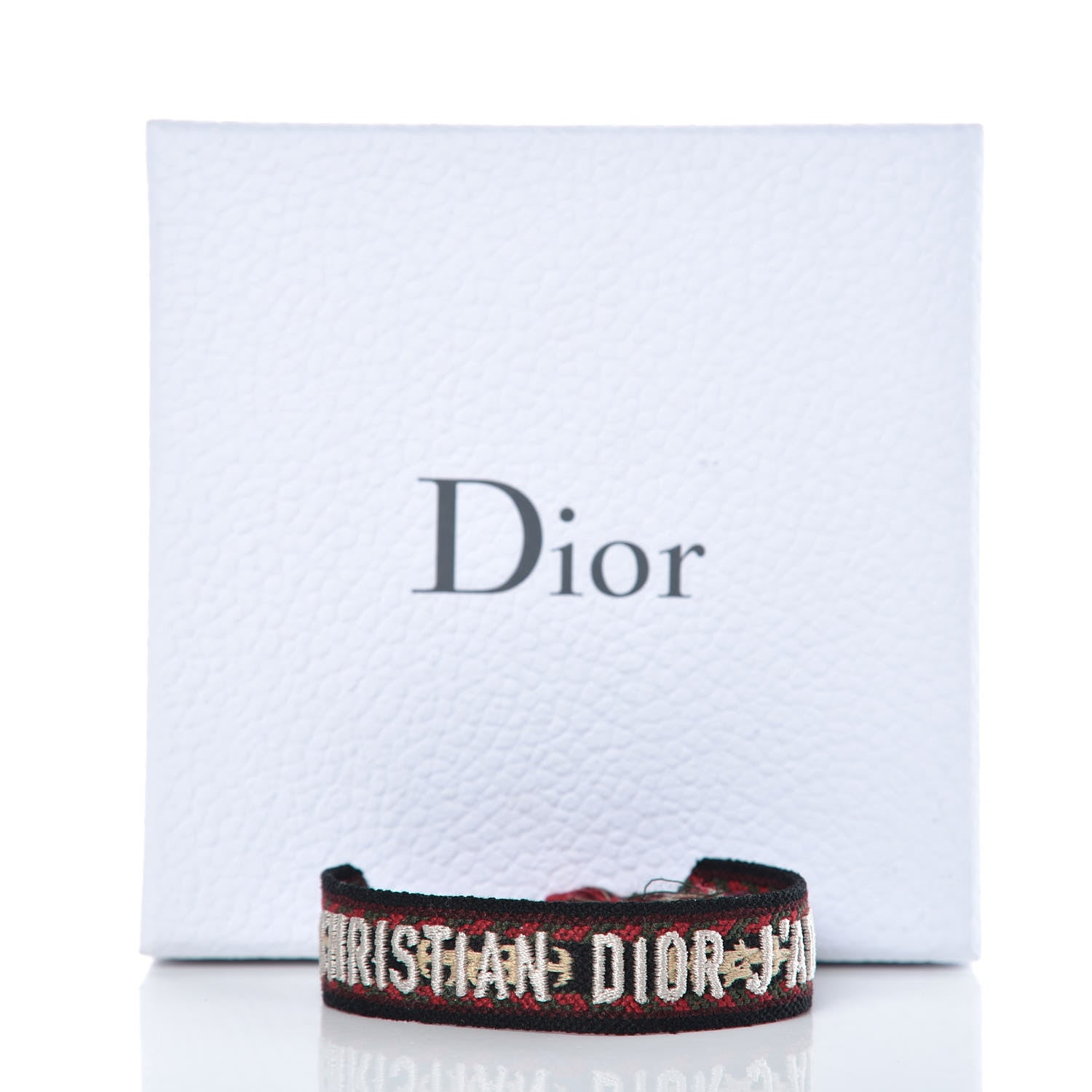 Christian Dior Woven Cotton J'Adior Friendship Bracelet 4 of 4