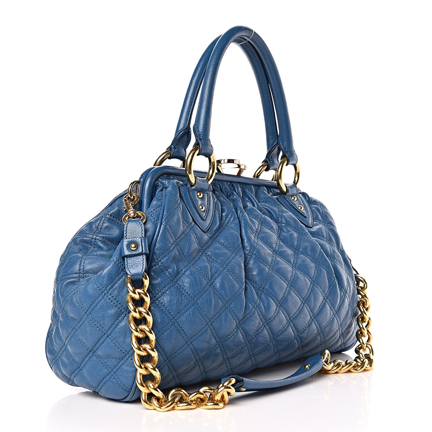 Lambksin Quilted Stam Blue