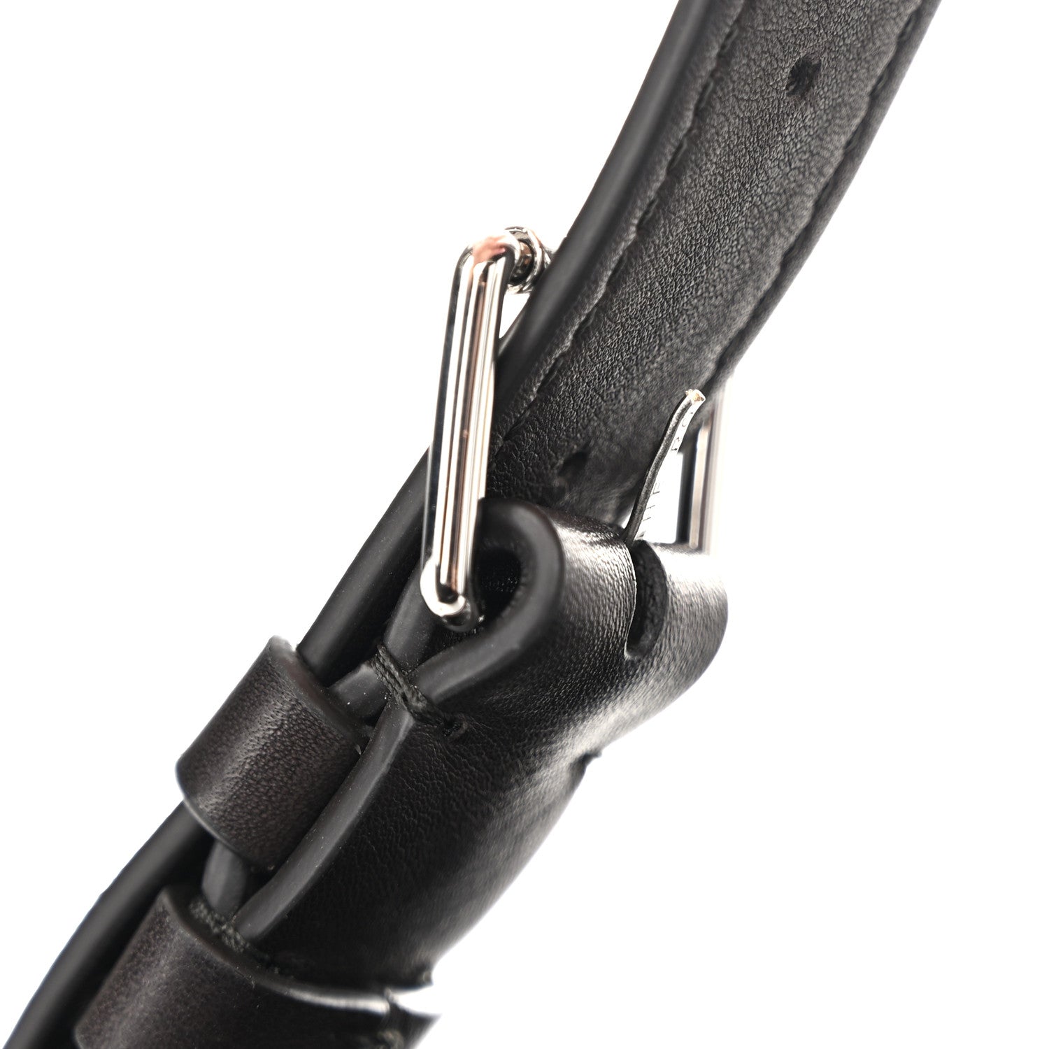 The Row Polished Saddle Calfskin Large N/S Park Belt Bag Dark Brown 10 of 11