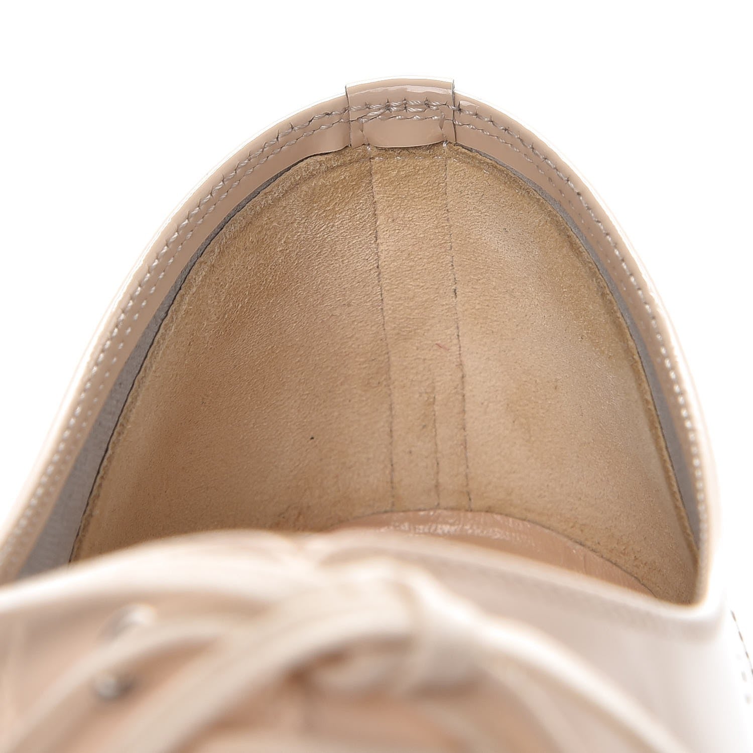 Christian Louboutin Patent Fred Oxfords 36.5 Bone 8 of 9