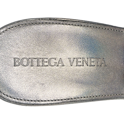 Bottega Veneta Laser Nappa Maxi Intrecciato Lido 90mm Mule Sandals 38.5 Oyster 7 of 8