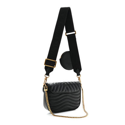 Louis Vuitton Calfskin New Wave Multi Pochette Black 3 of 9