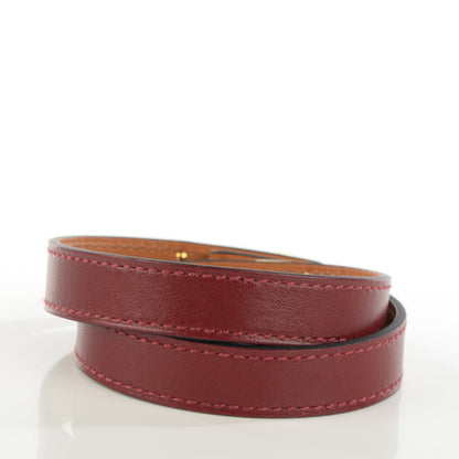 Hermes Tadelakt Kelly Double Tour Bracelet M Rouge H 3 of 7