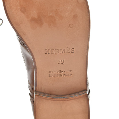 Hermes Calfskin Womens Brogues Oxfords 39 6 of 9