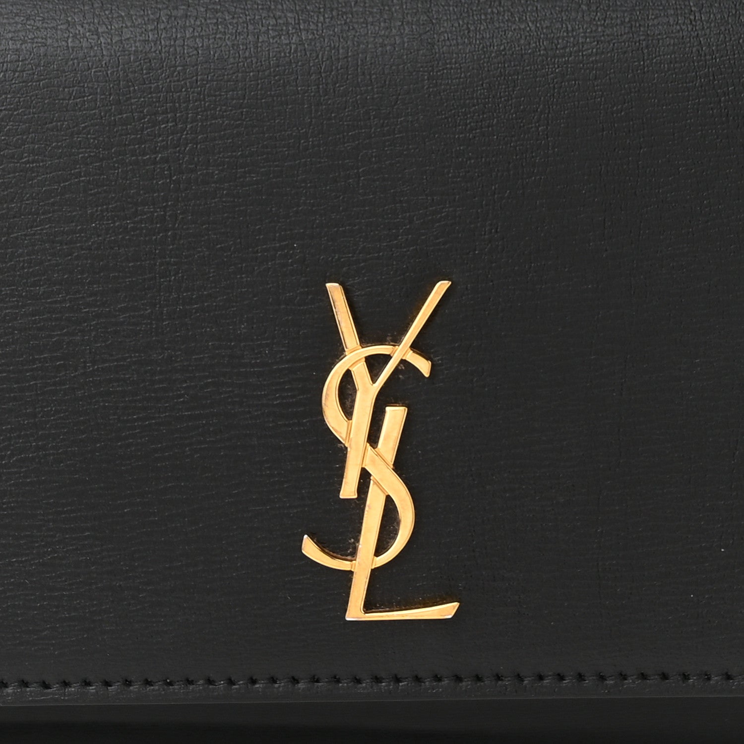 Saint Laurent Smooth Calfskin Monogram Phone Holder Crossbody Black 8 of 11