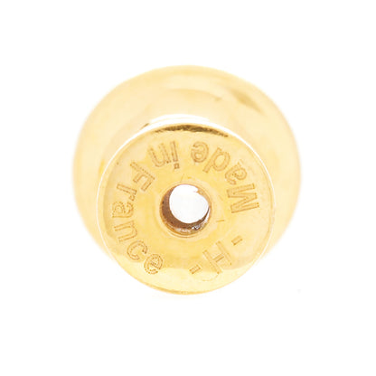 Hermes Gold Lacquered Pop H Earrings White 5 of 7