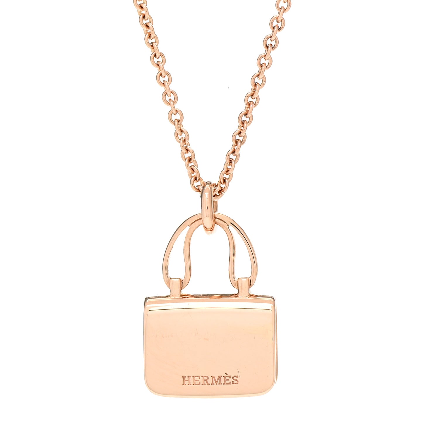 18K Rose Gold Diamond Constance Amulettes Pendant Necklace