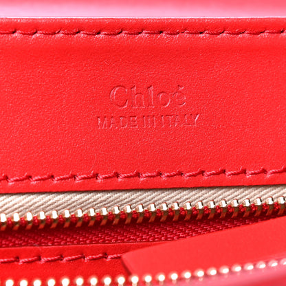 Chloe Calfskin Small C Double Carry Plaid Red 6 of 11