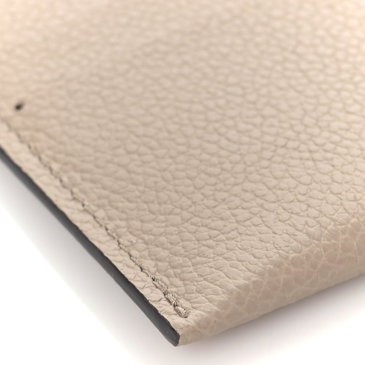 Calfskin Felicie Chain Wallet Card Holder Insert Tourterelle