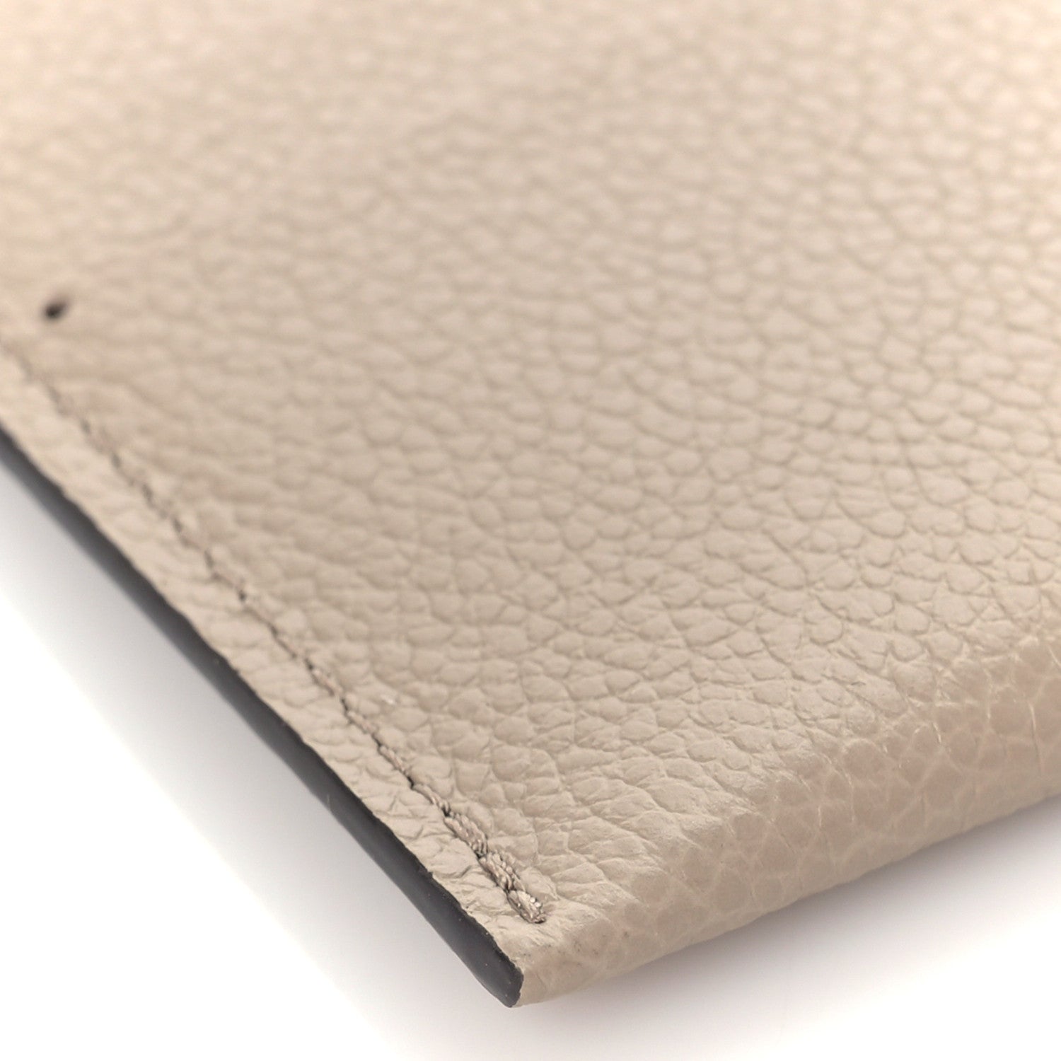 Louis Vuitton Calfskin Felicie Chain Wallet Card Holder Insert Tourterelle 6 of 7