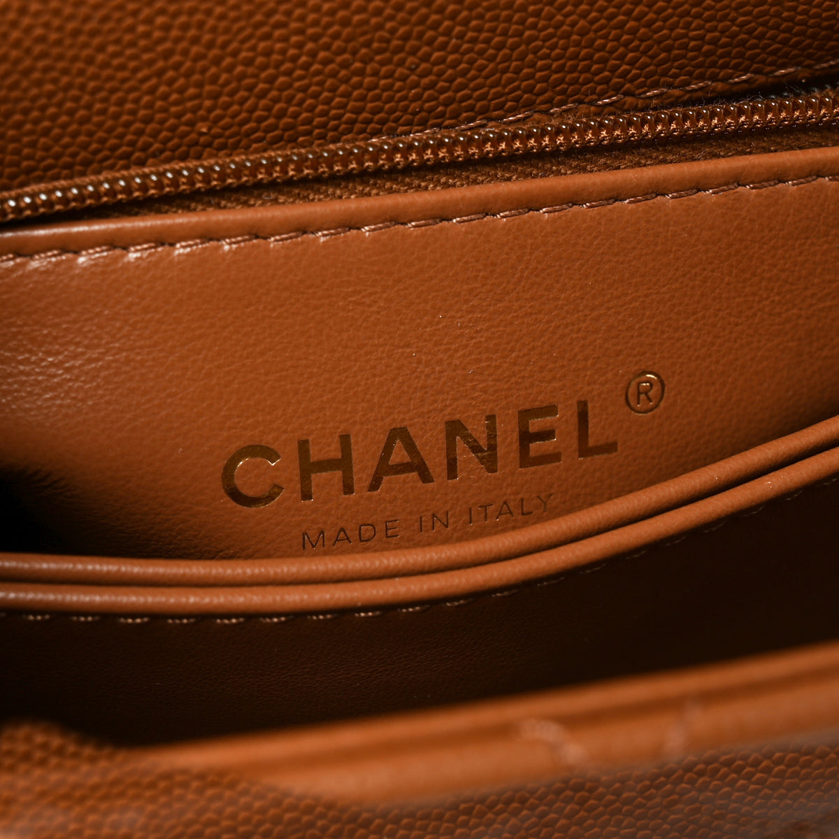 Chanel Caviar Quilted Mini Coco Handle Flap Brown 6 of 11