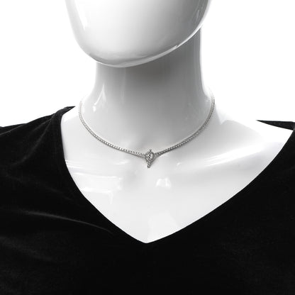 Hermes 18K White Gold Diamond Finesse Link Necklace 2 of 5