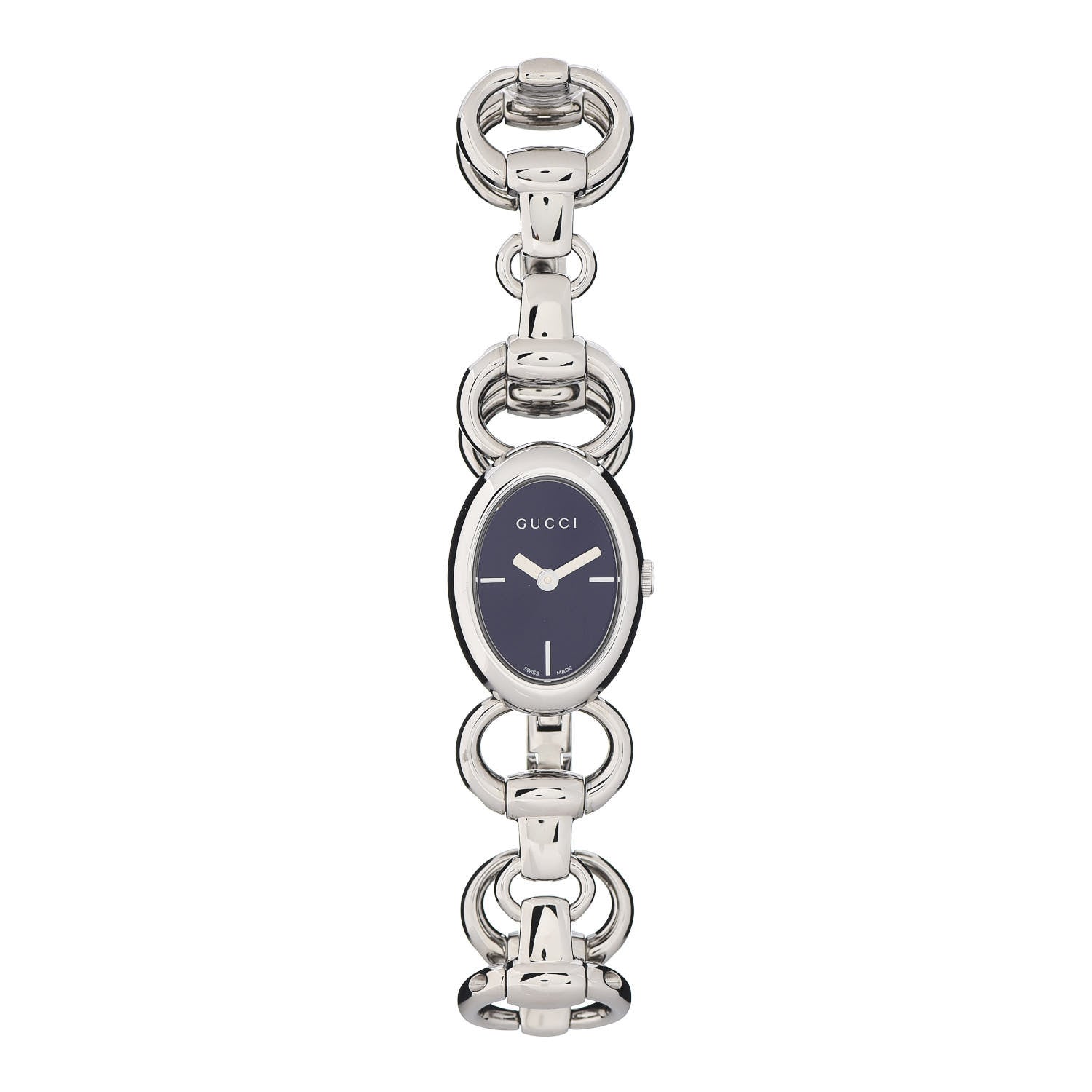 Gucci Stainless Steel 20mm Tornabuoni Quartz Watch Black 1 of 5