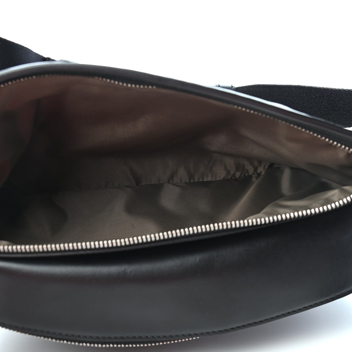 Calfskin Logo Belt Bag Black
