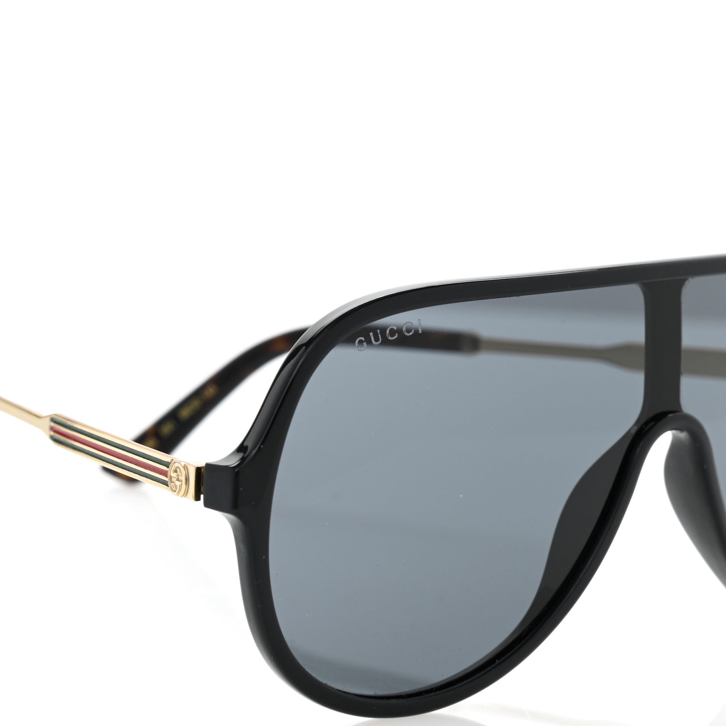 Acetate Aviator Sunglasses GG0199S Black