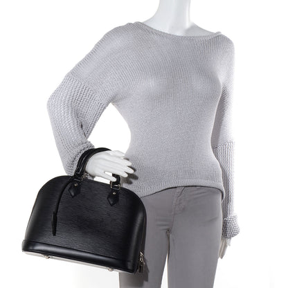 Louis Vuitton Epi Alma PM Black 2 of 9