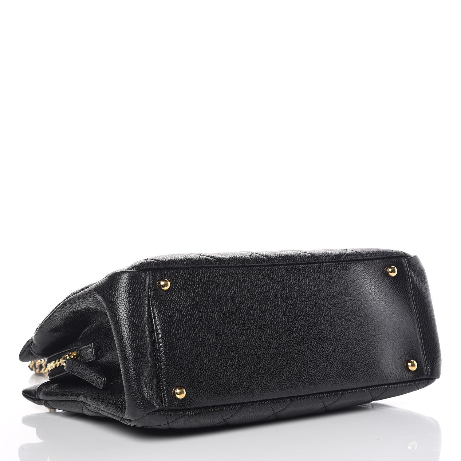 Chanel Caviar Quilted CC Timeless Soft Tote Black 4 of 10