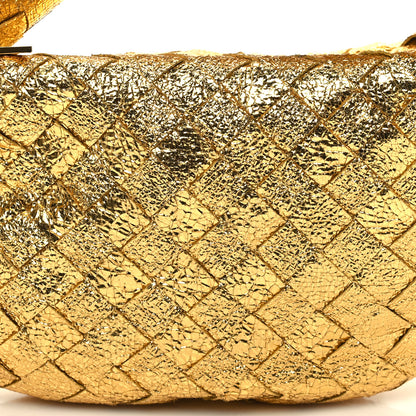 Bottega Veneta Metallic Nappa Intrecciato Mini Jodie Gold 8 of 10