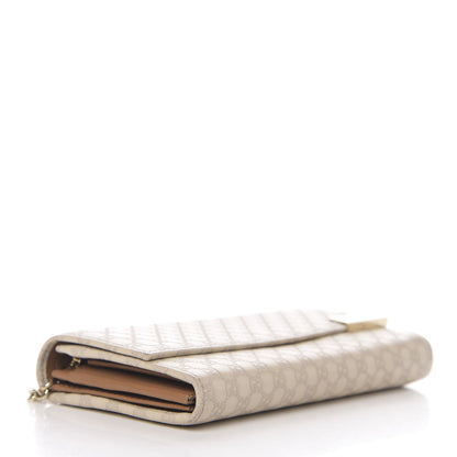 Gucci Soft Microguccissima Dice Chain Wallet Beige 3 of 9
