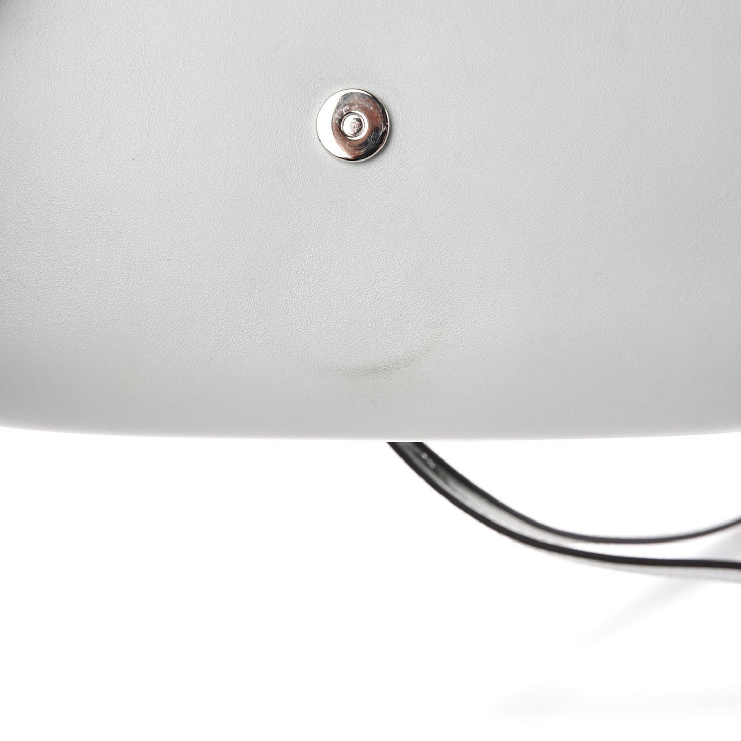 Suede Calfskin Mini Faye Shoulder Bag Airy Grey