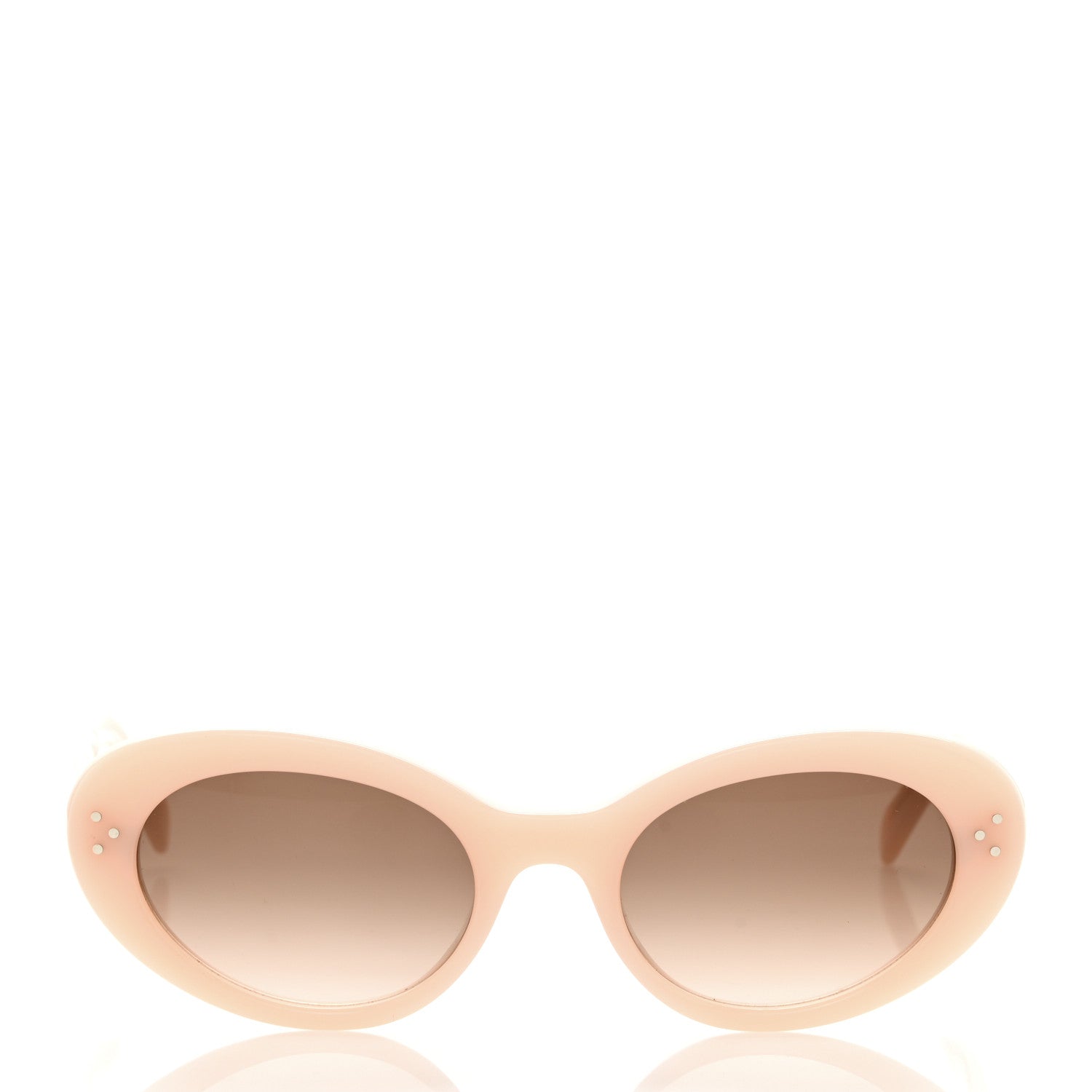 Celine Acetate Cat Eye Sunglasses CL401931 Milky Pastel Rose Brown 2 of 6