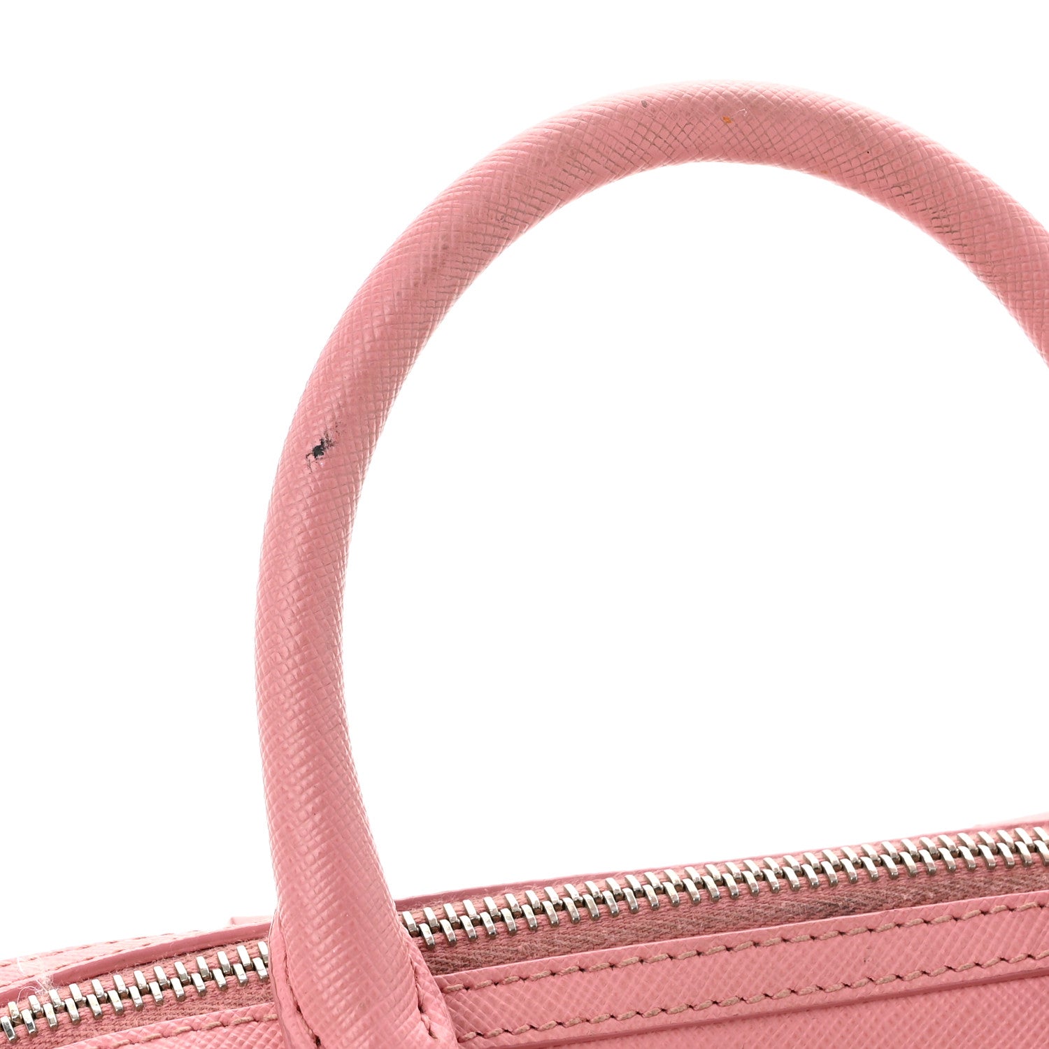 Prada Saffiano Lux Top Handle Crossbody Bag Petalo 10 of 11