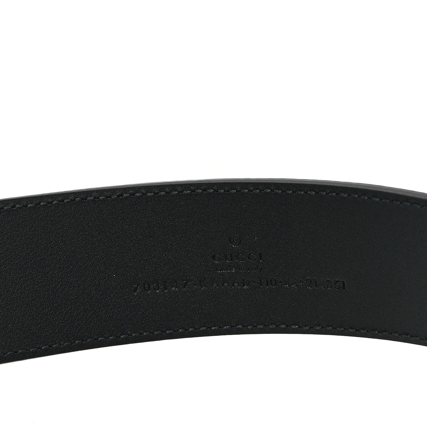 GG Supreme Monogram Textured Dollar Calfskin Blondie 40mm Belt 110 44 Black