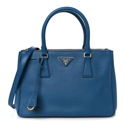 Prada Saffiano Lux Small Galleria Double Zip Tote Cobalto 1 of 11