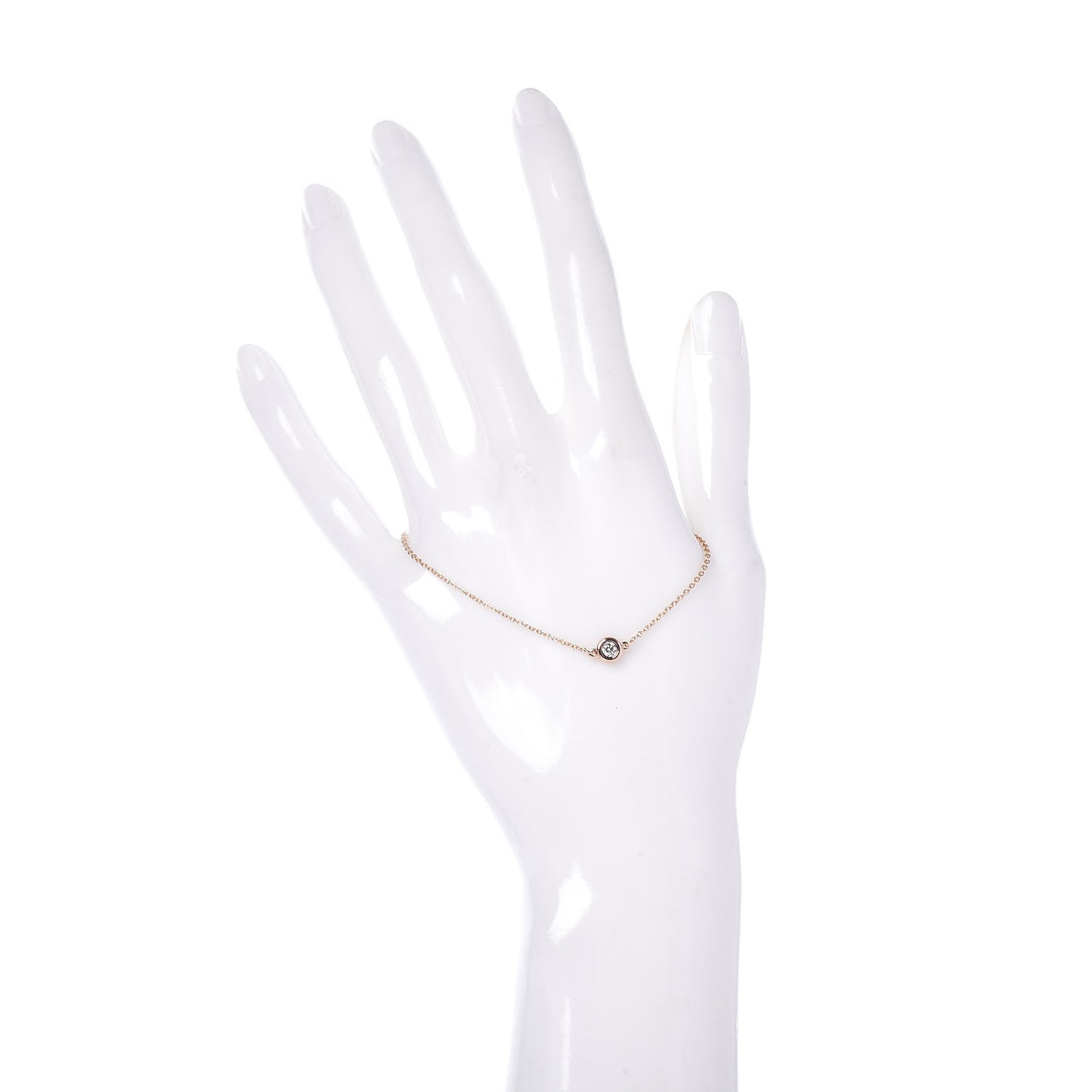 18K Rose Gold Diamond .08ct Elsa Peretti Diamonds by the Yard Bracelet