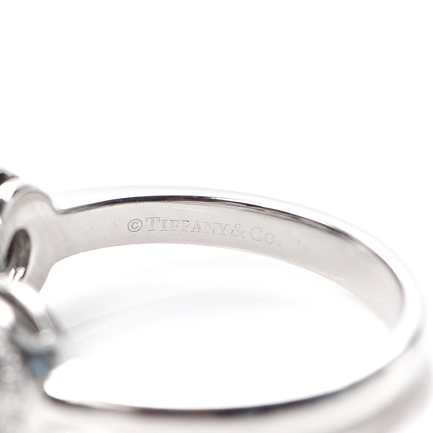Tiffany Platinum Diamond Circlet Ring 49 4.75 5 of 5