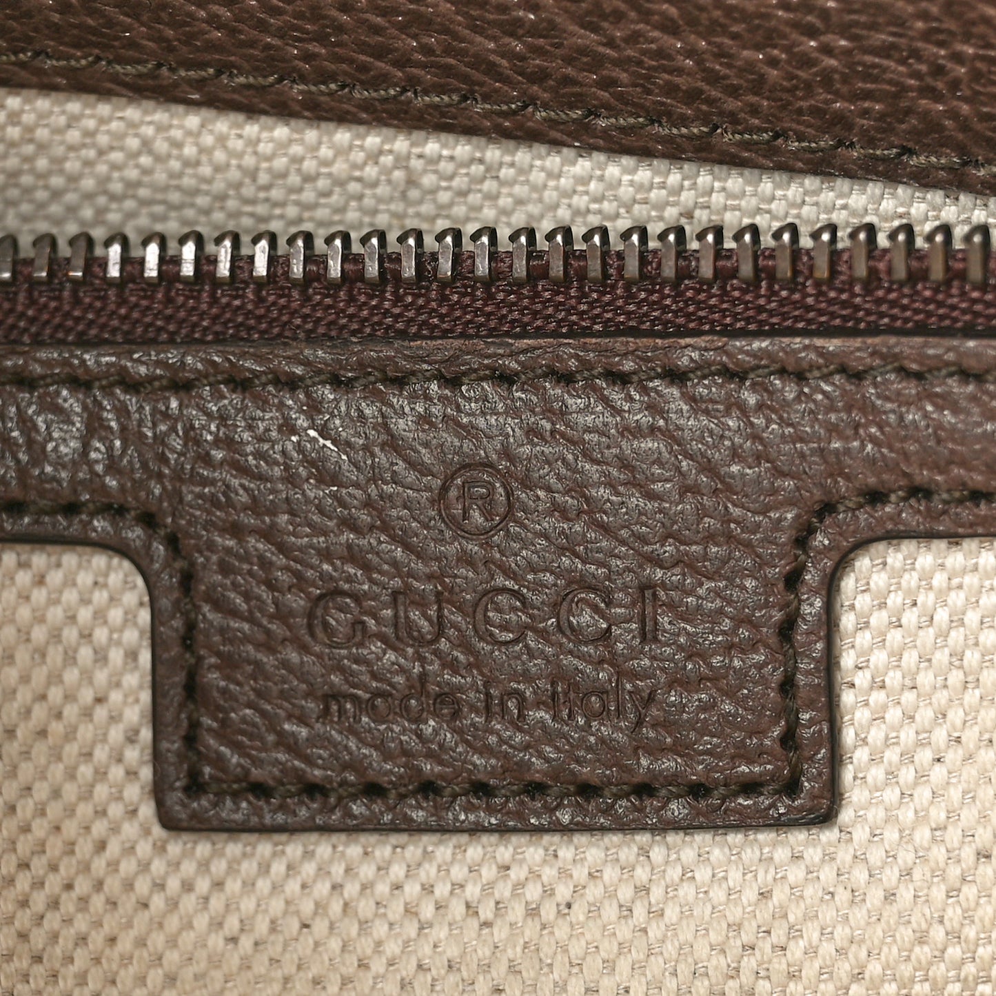 GG Supreme Monogram Textured Dollar Calfskin Web Ophidia Wristlet Shoulder Bag Beige Ebony New Acero
