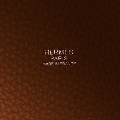 Hermes Taurillon Clemence Picotin Lock 22 MM Gold 6 of 11