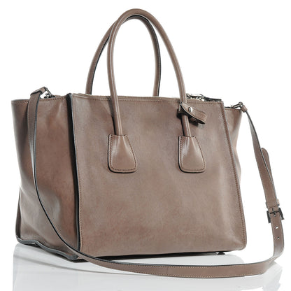 Prada Glace Calf Twin Pocket Tote Argilla 3 of 8