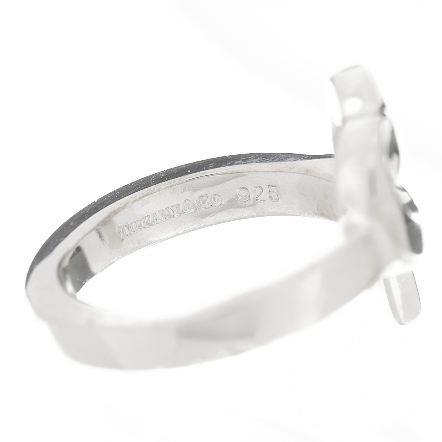 Tiffany Sterling Silver Diamond Paloma Picasso Loving Heart Ring 49 5 5 of 6