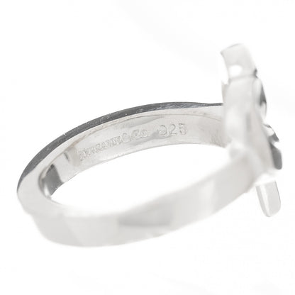 Tiffany Sterling Silver Diamond Paloma Picasso Loving Heart Ring 49 5 5 of 6